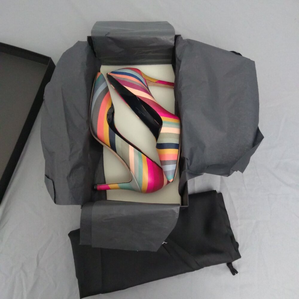 Paul Smith rinbow soft real leather heels